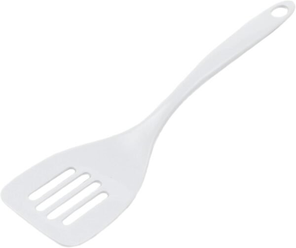 Melamine Slotted Turner/Spatula, 11.25 inch, White