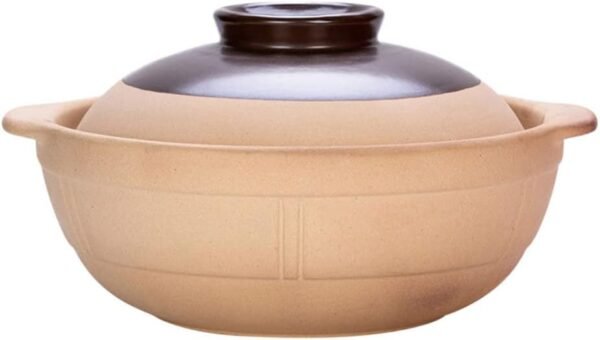 Ceramic Casserole Clay Earthenware Pot: Chinese Stew Pot Soup Pot Cooking Pot Stockpot with Lid Kitchen Cookware 1000ml