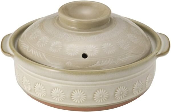 Japanese  Ceramic Cooking Hot Pot  Ware Made in Japan (6 go(30 fl oz.))