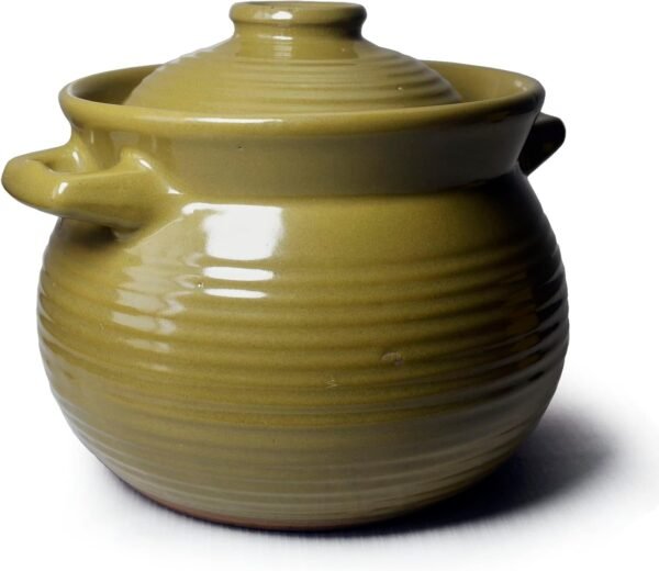 Casserole Clay Pot 1500ml Jar 50oz with Lid Ceramic for Cooking Dolsot Bibimbap Soup Baking Dish