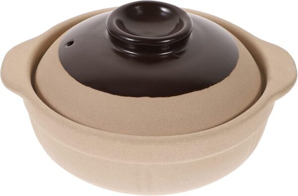 Clay Casserole Chinese Clay Pot Japanese Korean Stone Pot Ceramic Cooking Pot Earthenware Stew Pot Stockpot with Lid for Home Restaurant