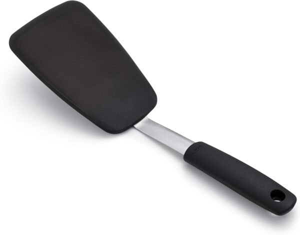 Silicone Flexible Pancake Turner &  Large Silicone Flexible Turner, Stainless Steel